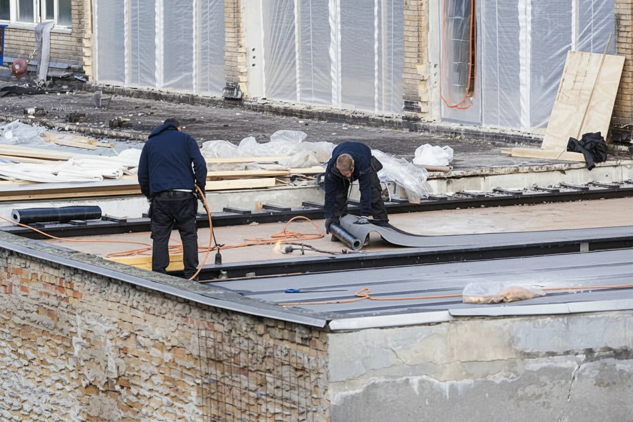 Black EPDM Roofing Systems in Fort Collins, CO roof view 3