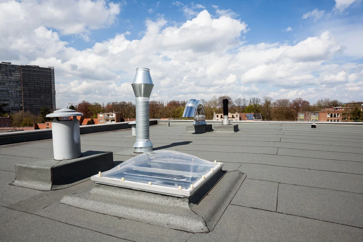 White EPDM Roofing Systems in Fort Collins, CO roof view 2